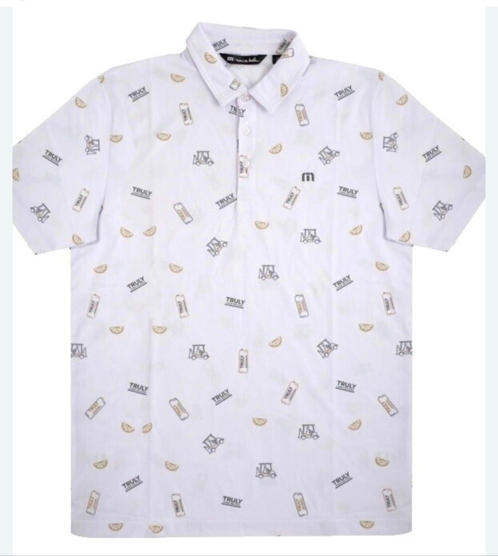 Travis Mathew Truly Hard Seltzer Men’s Golf Shirt, Medium